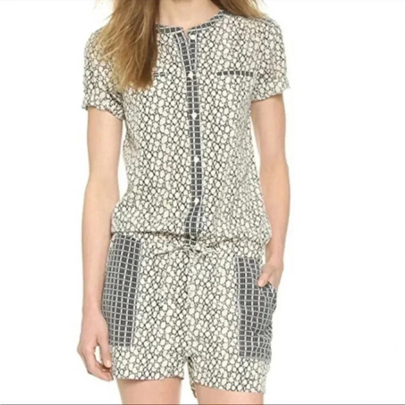 Maison Scotch Sahara Social printed romper jumpsuit - Picture 1 of 12